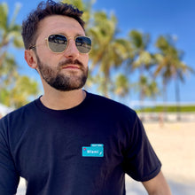 Load image into Gallery viewer, 🛣️ MIAMI EXIT 305 Black T-Shirt – Unisex | Glows in the dark