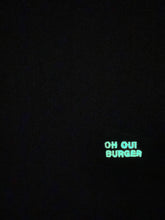 Load image into Gallery viewer, ð OH OUI BURGER Black T-Shirt - Unisex | Glows in the dark