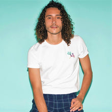 Load image into Gallery viewer, 🦩 Retro Flamingo White T-Shirt - Man - Unisex | Glows in the dark