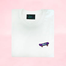 Load image into Gallery viewer, 🛹 Skatin' Miami White T-Shirt - Unisex | Glows in the dark