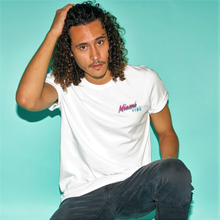 Load image into Gallery viewer, 🕶️ Miami VIBE White T-Shirt - Man - Unisex | Glows in the dark