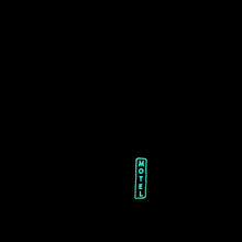 Load image into Gallery viewer, 🌴 MIAMI INN MOTEL Black T-Shirt – Man – Unisex | Glows in the dark