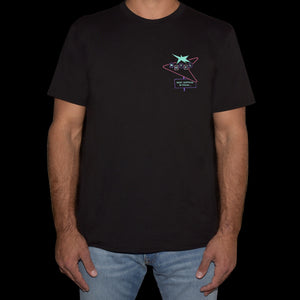 🏩 MOTEL What Happens in Vegas... Black T-Shirt - Man - Unisex | Glows in the dark