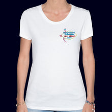 Load image into Gallery viewer, 🦩 WELCOME To Scandalous LAS VEGAS NEVADA... White T-Shirt - Woman | Glows in the dark
