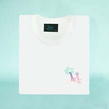 Load image into Gallery viewer, 🦩 Retro Flamingo White T-Shirt - Man - Unisex | Glows in the dark