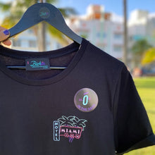 Load image into Gallery viewer, 🌴 MIAMI INN MOTEL Black T-Shirt – Man – Unisex | Glows in the dark