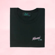 Load image into Gallery viewer, 🕶️ Miami VIBE Black T-Shirt - Man - Unisex | Glows in the dark