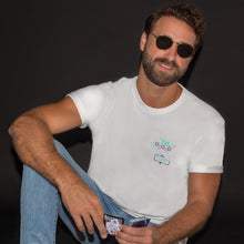 Load image into Gallery viewer, 🏩 MOTEL What Happens in Vegas... White T-Shirt - Man - Unisex | Glows in the dark