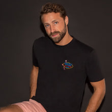 Load image into Gallery viewer, 🦩 WELCOME To Scandalous LAS VEGAS NEVADA... Black T-Shirt - Man - Unisex | Glows in the dark