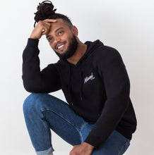 Load image into Gallery viewer, 🕶️ Miami VIBE Black Hoodie - Unisex | Glows in the dark