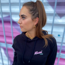Load image into Gallery viewer, 🕶️ Miami VIBE Black Hoodie - Unisex | Glows in the dark