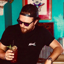 Load image into Gallery viewer, 🕶️ Miami VIBE Black T-Shirt - Man - Unisex | Glows in the dark