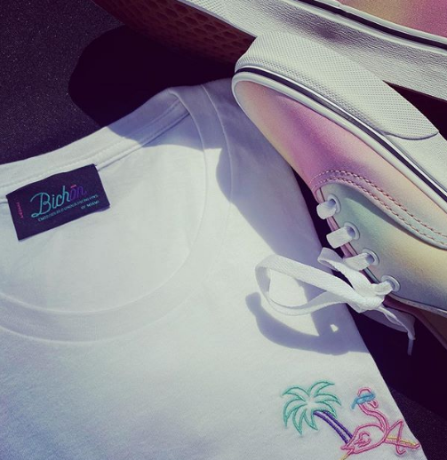 Vans top flamingo shirt