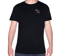 Load image into Gallery viewer, 🦩 Retro Flamingo Black T-Shirt - Man - Unisex | Glows in the dark