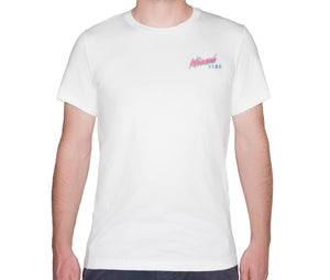 🕶️ Miami VIBE White T-Shirt - Man - Unisex | Glows in the dark