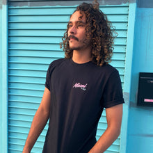 Load image into Gallery viewer, 🕶️ Miami VIBE Black T-Shirt - Man - Unisex | Glows in the dark