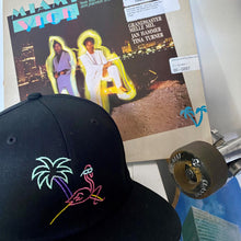 Load image into Gallery viewer, 🦩 Retro flamingo hat - Curved or flat brim | Glows in the dark