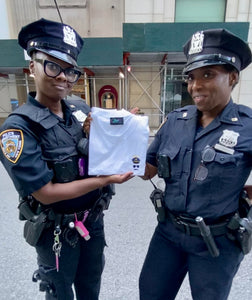 👮NYPD Officer White T-Shirt - Man - Unisex
