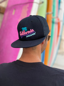 🌴California DREAMIN' 3D Puff hat - Curved or flat brim | Glows in the dark