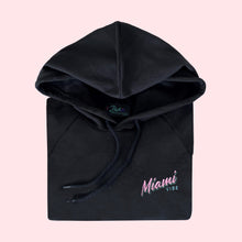 Load image into Gallery viewer, 🕶️ Miami VIBE Black Hoodie - Unisex | Glows in the dark