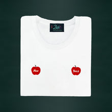Load image into Gallery viewer, 🍎🍎Double Apples White T-Shirt - Woman | Glows in the dark