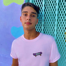 Load image into Gallery viewer, 🛹 Skatin&#39; Miami Pink T-Shirt - Unisex | Glows in the dark