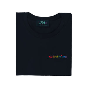 🌈New York Friendly Black T-Shirt - Man - Unisex