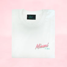 Load image into Gallery viewer, 🕶️ Miami VIBE White T-Shirt - Kid - Unisex | Glows in the dark