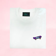 Load image into Gallery viewer, 🛹 Skatin&#39; Miami White T-Shirt - Unisex | Glows in the dark