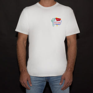 🌵 Vegas Diner White T-Shirt - Man - Unisex | Glows in the dark