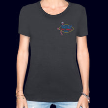 Load image into Gallery viewer, 🦩 WELCOME To Scandalous LAS VEGAS NEVADA... Black T-Shirt - Woman | Glows in the dark
