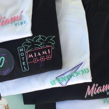 Load image into Gallery viewer, 🕶️ Miami VIBE Black T-Shirt - Man - Unisex | Glows in the dark