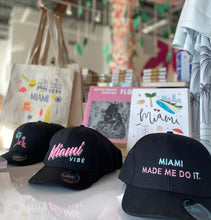 Load image into Gallery viewer, 🕶️ Miami VIBE 3D hat - Curved or flat brim | Glows in the dark
