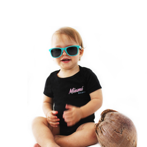 🕶️ Miami BABY! Black Onesie - Kid - Unisex | Glows in the dark