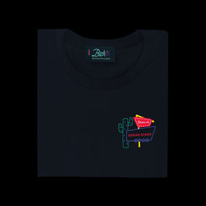 🌵 Vegas Diner Black T-Shirt - Man - Unisex | Glows in the dark