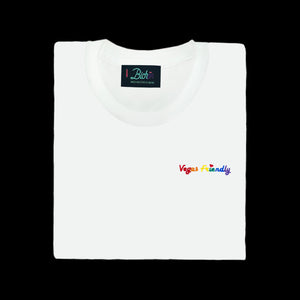 🌈 Vegas Friendly White T-Shirt - Man - Unisex