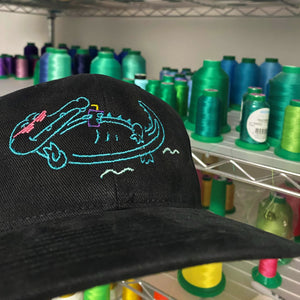 🐊 Alligator chilling in the Everglades hat - Curved or flat brim